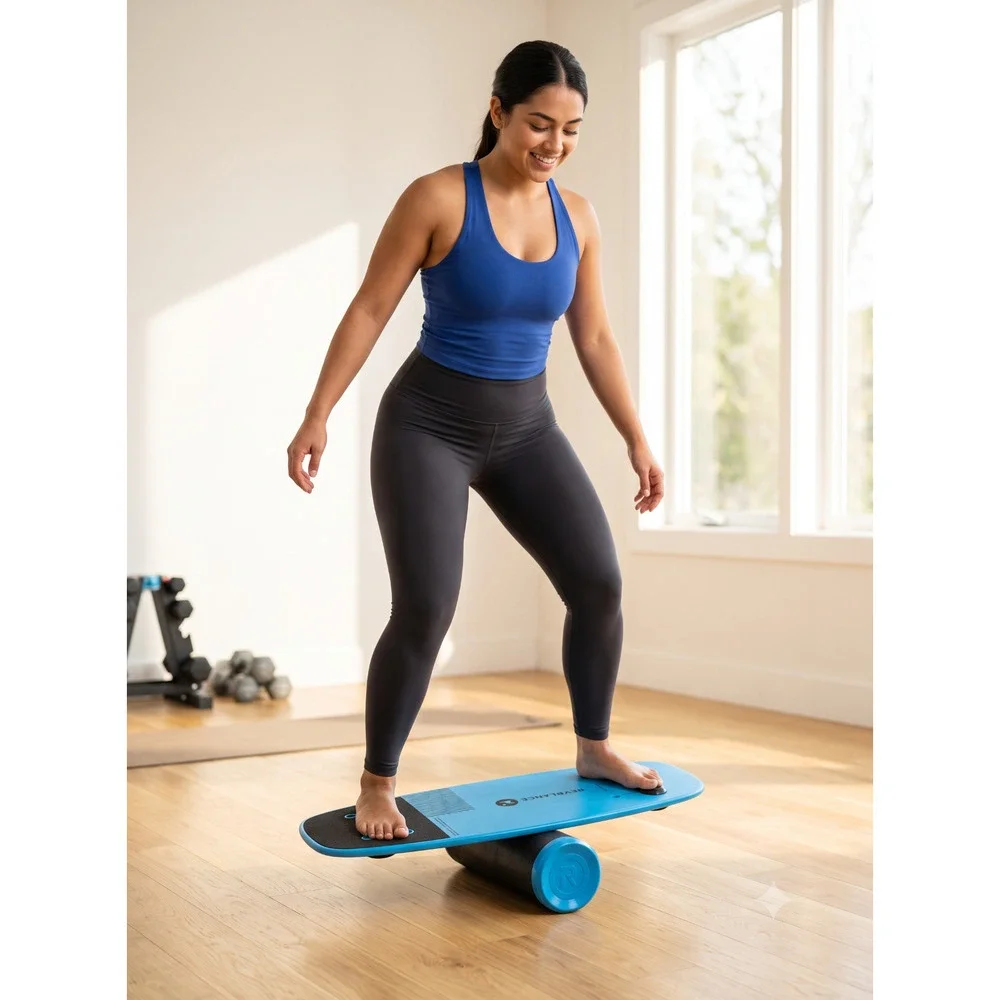 REVbalance Balance Board Trainer+Roller+Board Set+Core Strength & Stability